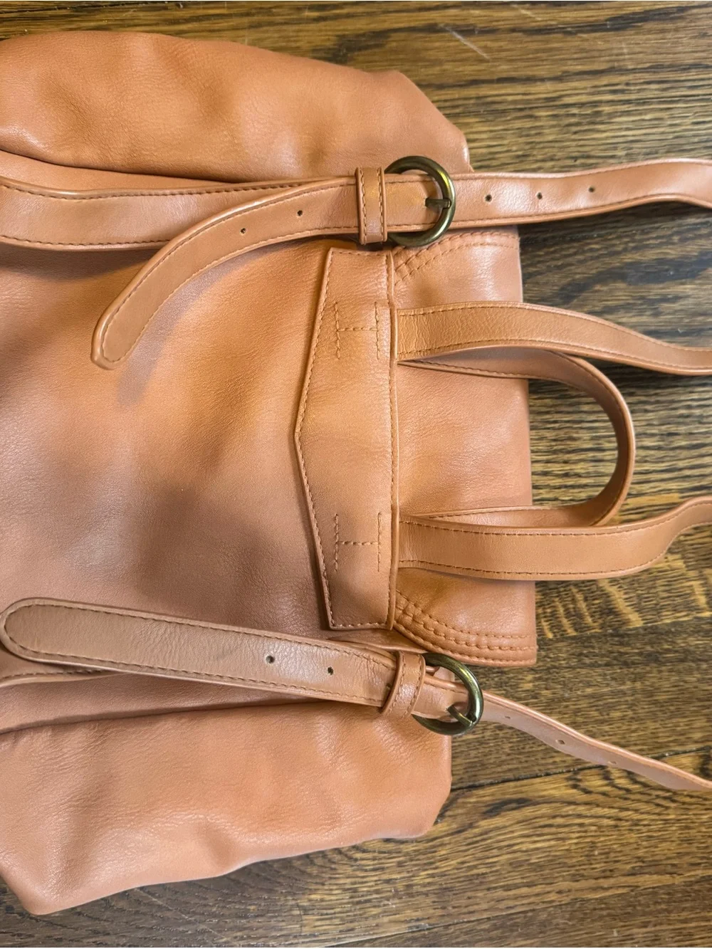 Universal Thread Cognac Faux Leather Backpack